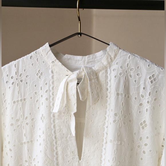 Abi mini dress in broderie anglaise - Picture 6 of 8